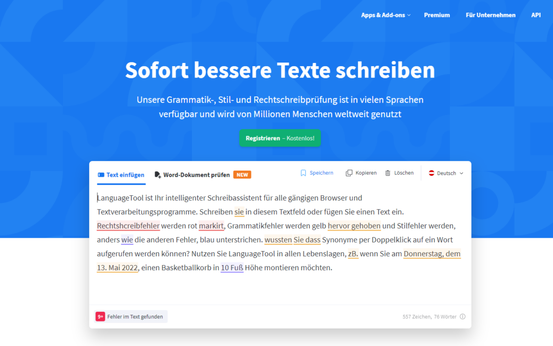 LanguageTool - Grammatik und Rechtschreibung leichtgemacht