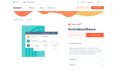 Sales Hub, das einsteigerfreundliche CRM-System von HubSpot