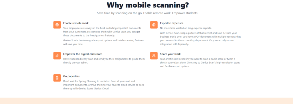 Wieso Genius Scan?