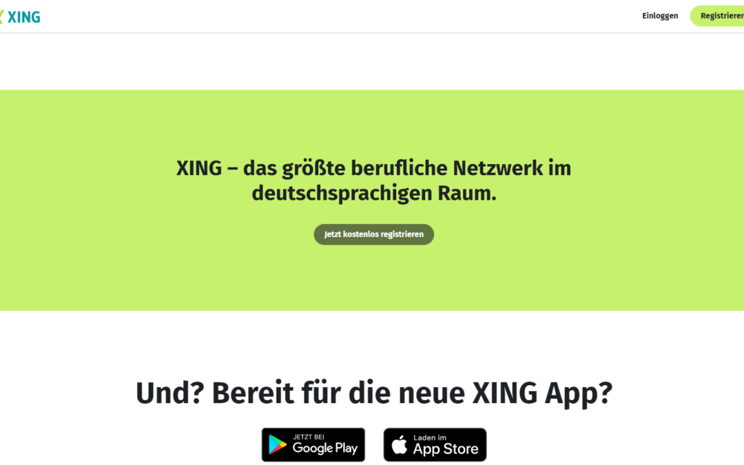 Xing - die deutsche B2B Social-Media-Plattform