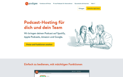 Podigee, ein Podcast-Host mit einem speziellen Angebot für Unternehmen