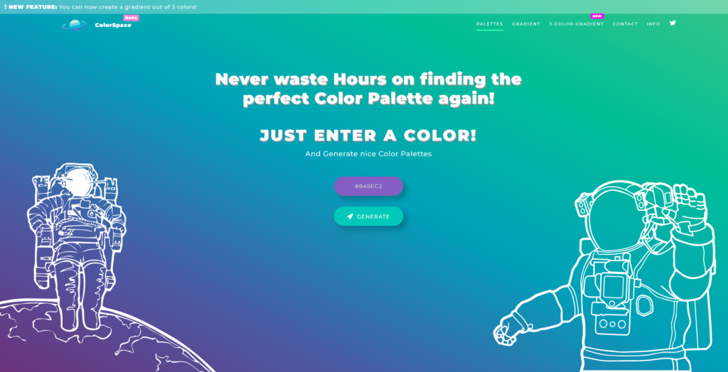 ColorSpace - ein Tool für stimmige Farbpaletten und Farbverläufe