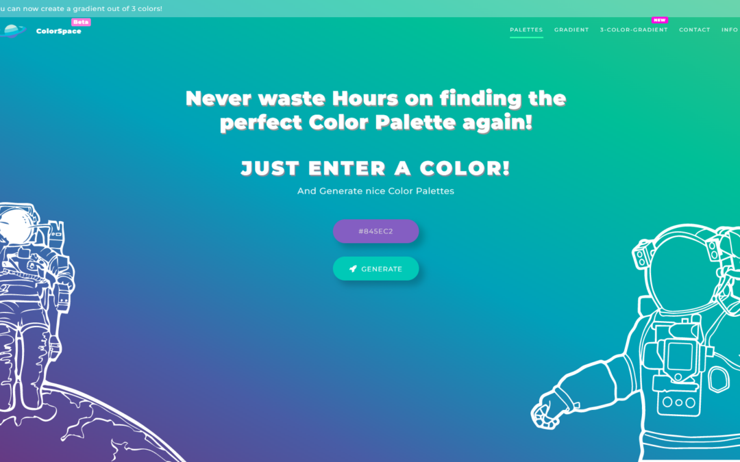 ColorSpace - ein Tool für stimmige Farbpaletten und Farbverläufe