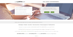 RegLIST24.com - ein Tool und Service für Onlineformulare und Landingpages